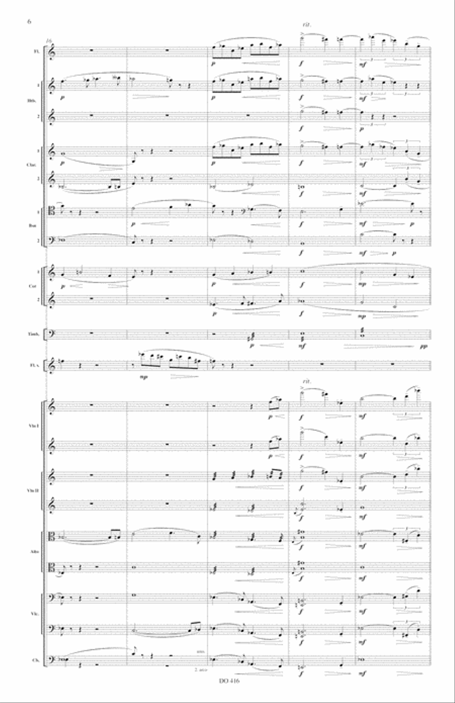 Concerto for flute op. 51 (score) Orchestra scores gallery preview page 6