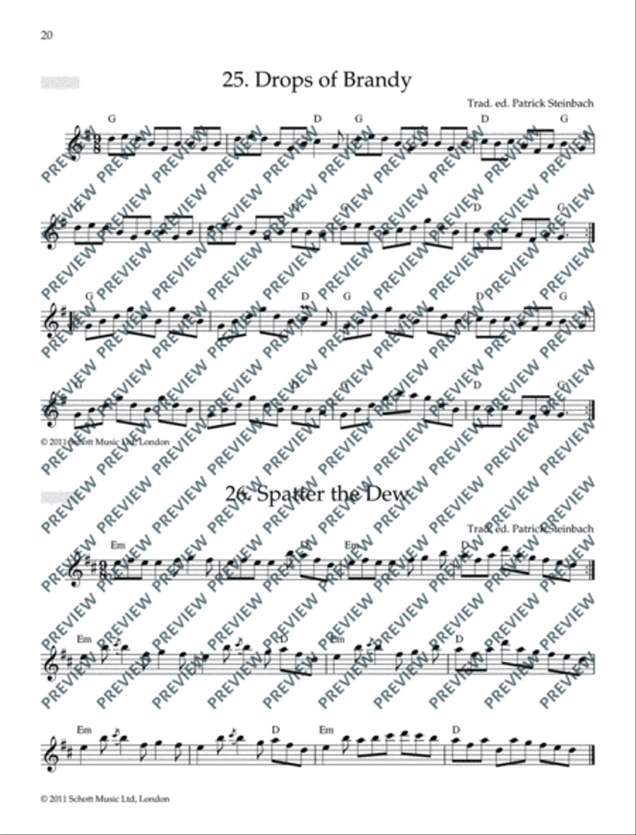 Irish Folk Tunes for Flute Flute scores gallery preview page 21