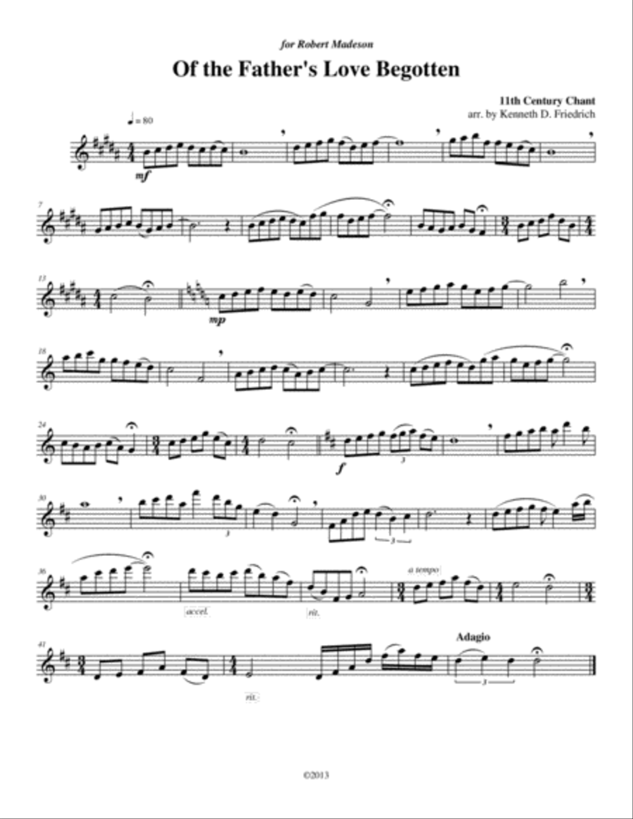52 Selected Hymns for the Solo Performer - alto saxphone Alto Saxophone scores gallery preview page 3