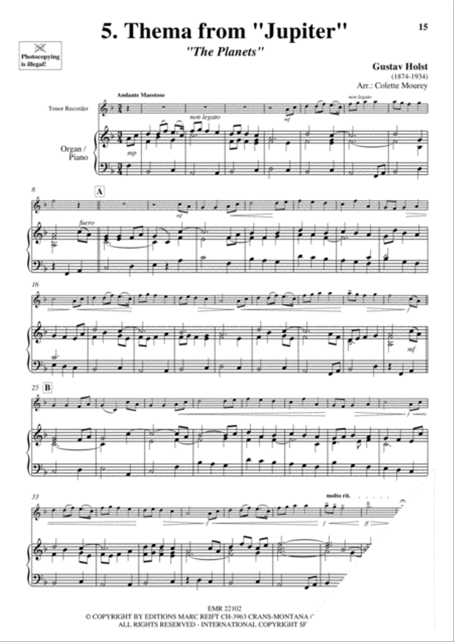 20 Greatest Meditations Tenor Recorder scores gallery preview page 7