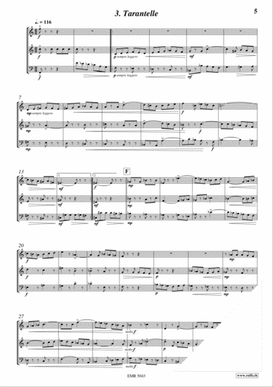 Trio Trio Brass Trio scores gallery preview page 5