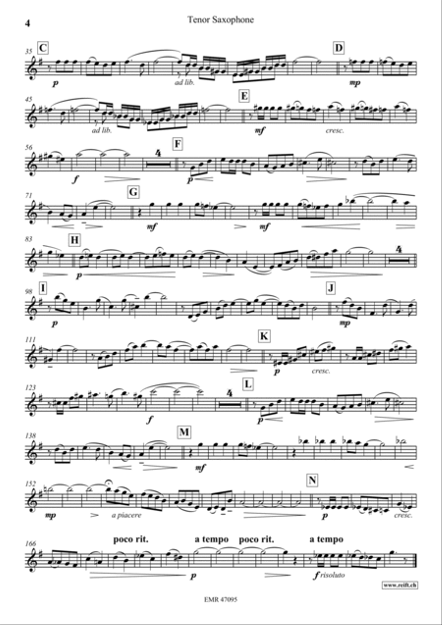 4 Humoresken Tenor Saxophone scores gallery preview page 5