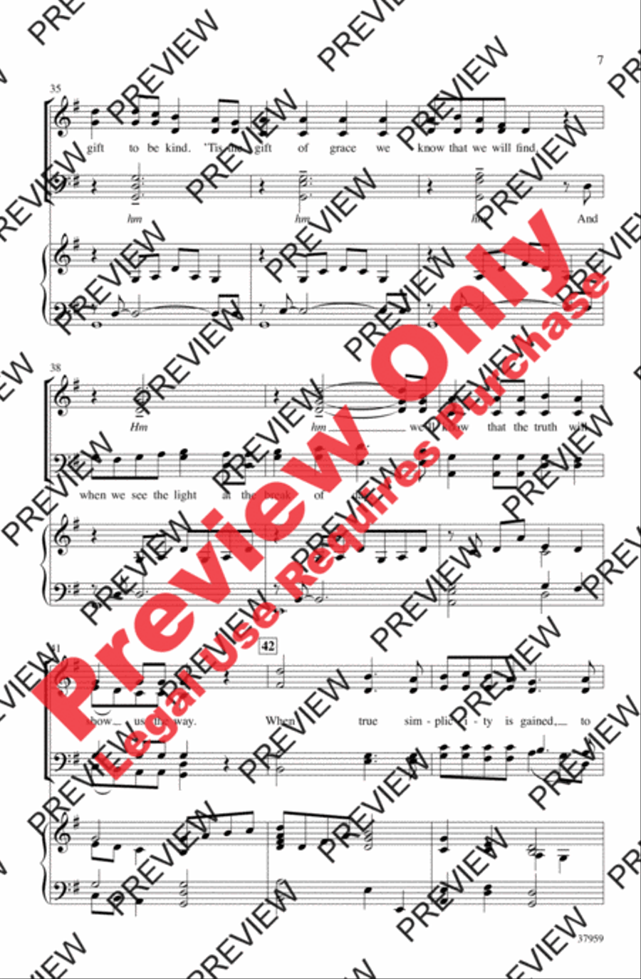 Simple Gifts Simple Gifts 4-Part scores gallery preview page 6