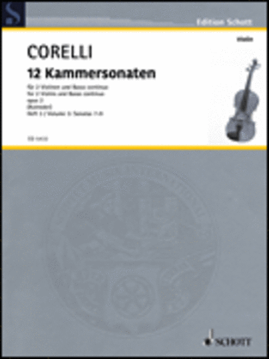 12 Trio Sonatas Op. 2, Nos. 7-9 String Trio scores gallery preview page 1