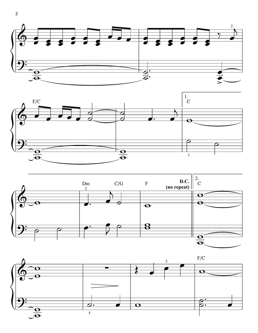 Olympic Fanfare And Theme Easy Piano scores gallery preview page 2