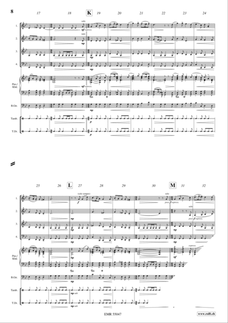 Five Pieces From Kingdom Come: Deliverance Brass Quartet scores gallery preview page 7
