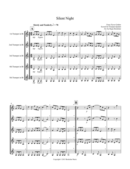 Silent Night (Bb) (Trumpet Quintet)
