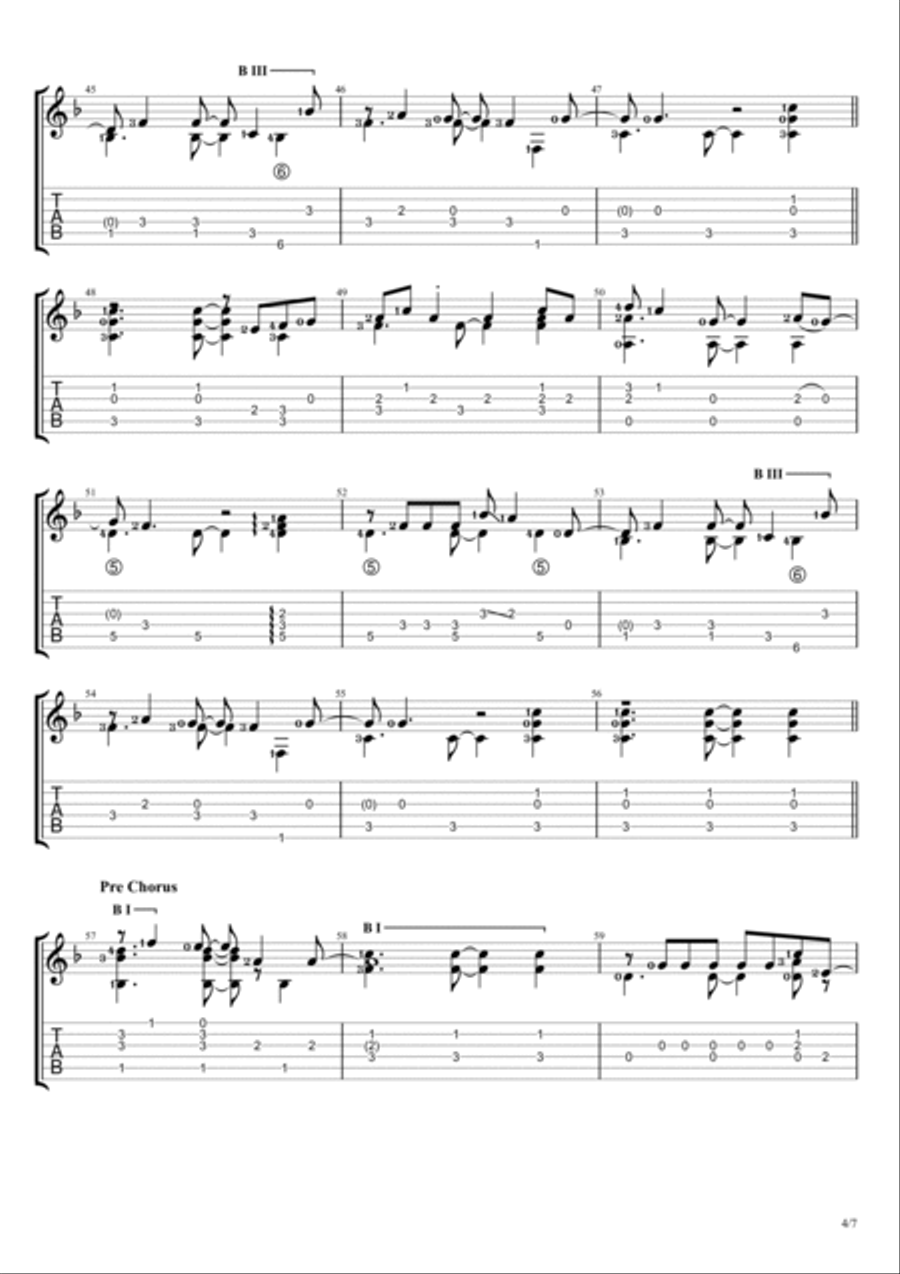 Magazines Guitar Tablature scores gallery preview page 4