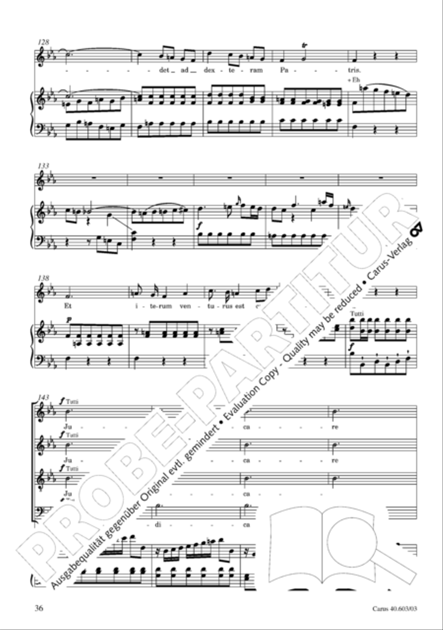 Grosse Orgelsolomesse in Es 4-Part scores gallery preview page 37