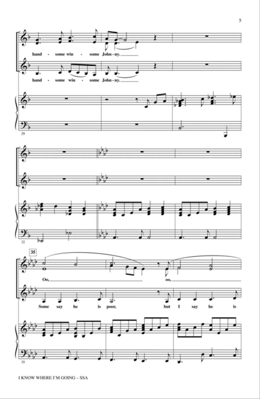 I Know Where I'm Goin' I Know Where I'm Goin' SSA scores gallery preview page 4