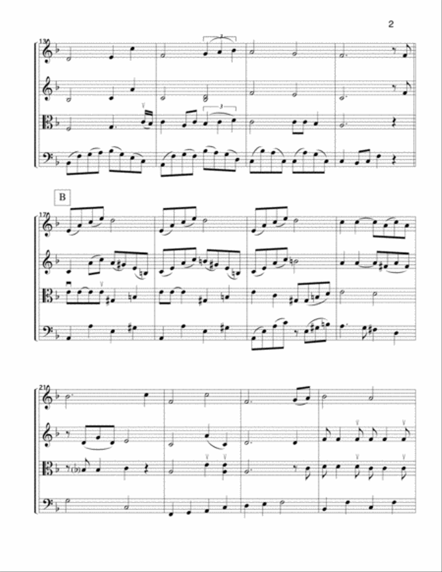 Can't Help Falling In Love String Quartet scores gallery preview page 4