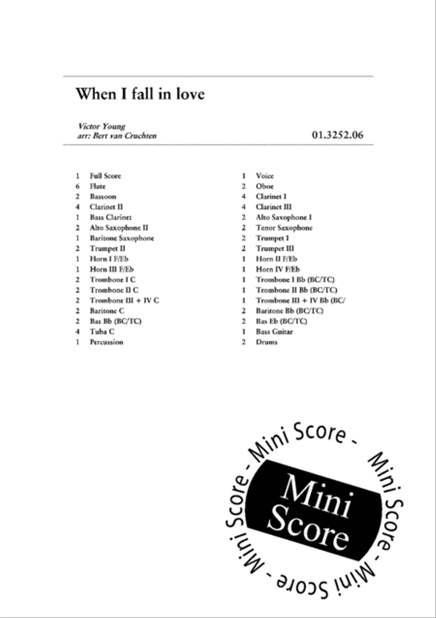 When I Fall in Love When I Fall in Love Concert Band scores gallery preview page 4