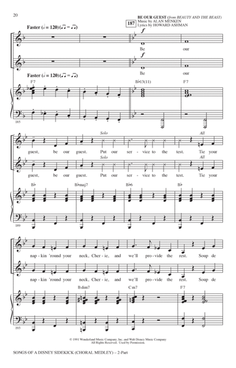 Songs of a Disney Sidekick (Choral Medley)