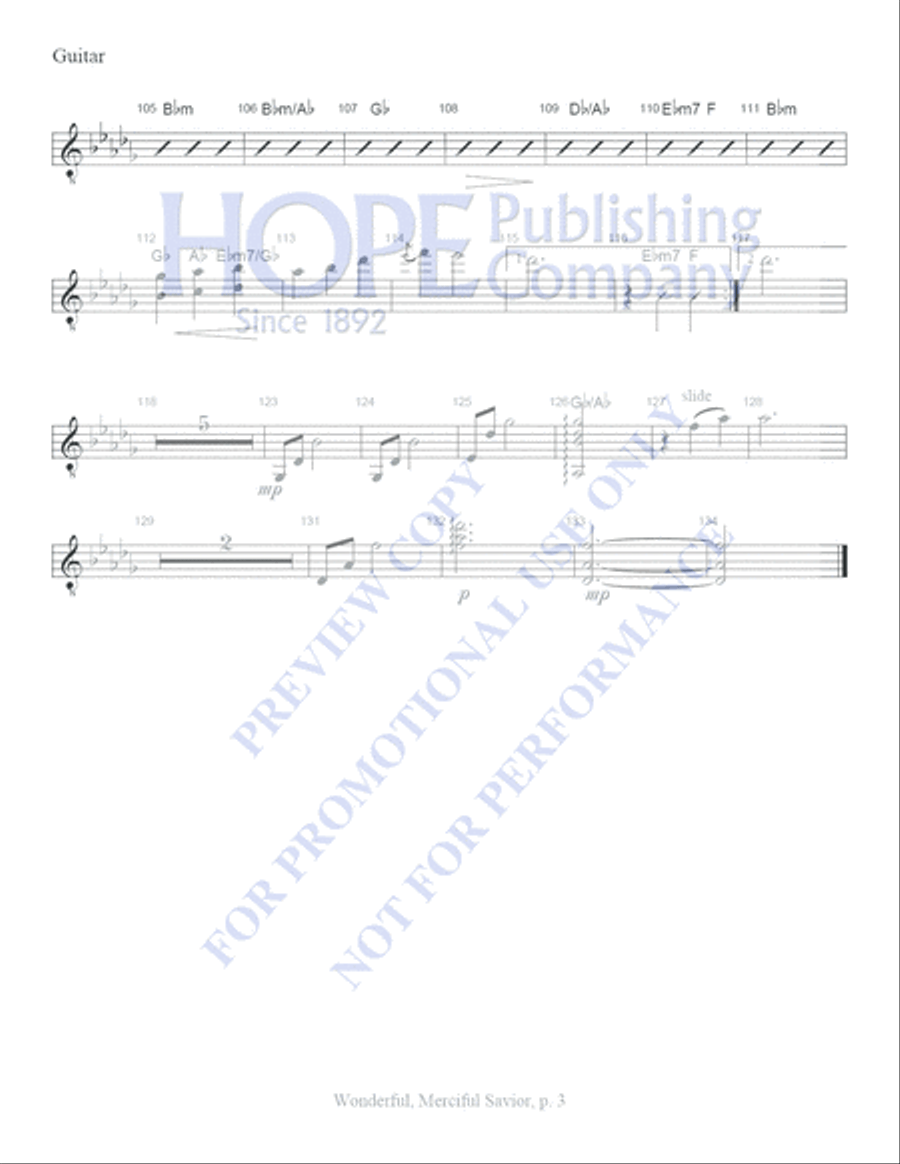Wonderful, Merciful Savior Choir scores gallery preview page 4