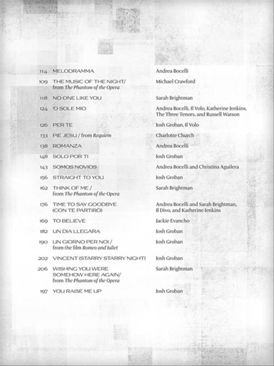 Classical Crossover for Singers Voice scores gallery preview page 4