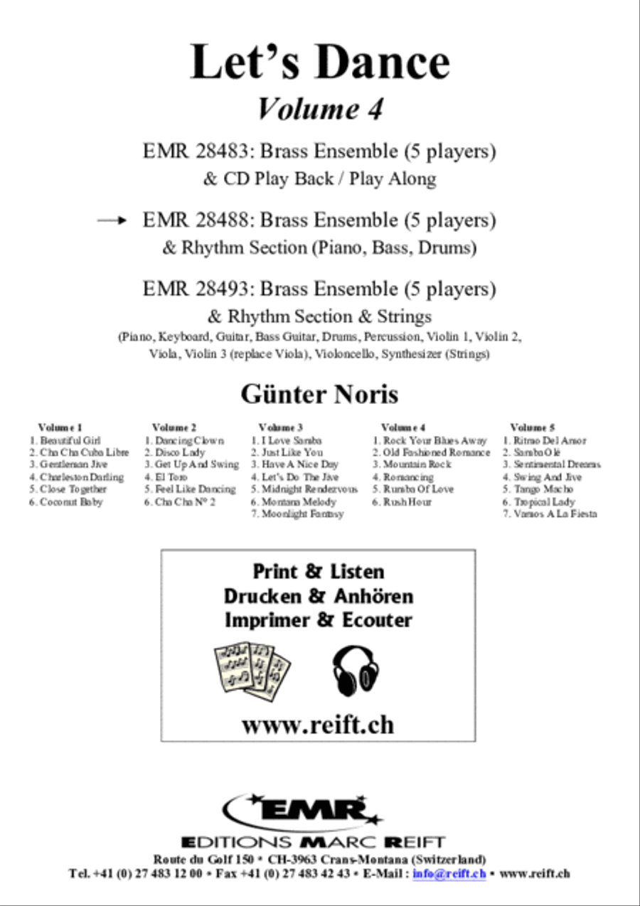 Let's Dance Volume 4 Brass Ensemble scores gallery preview page 2
