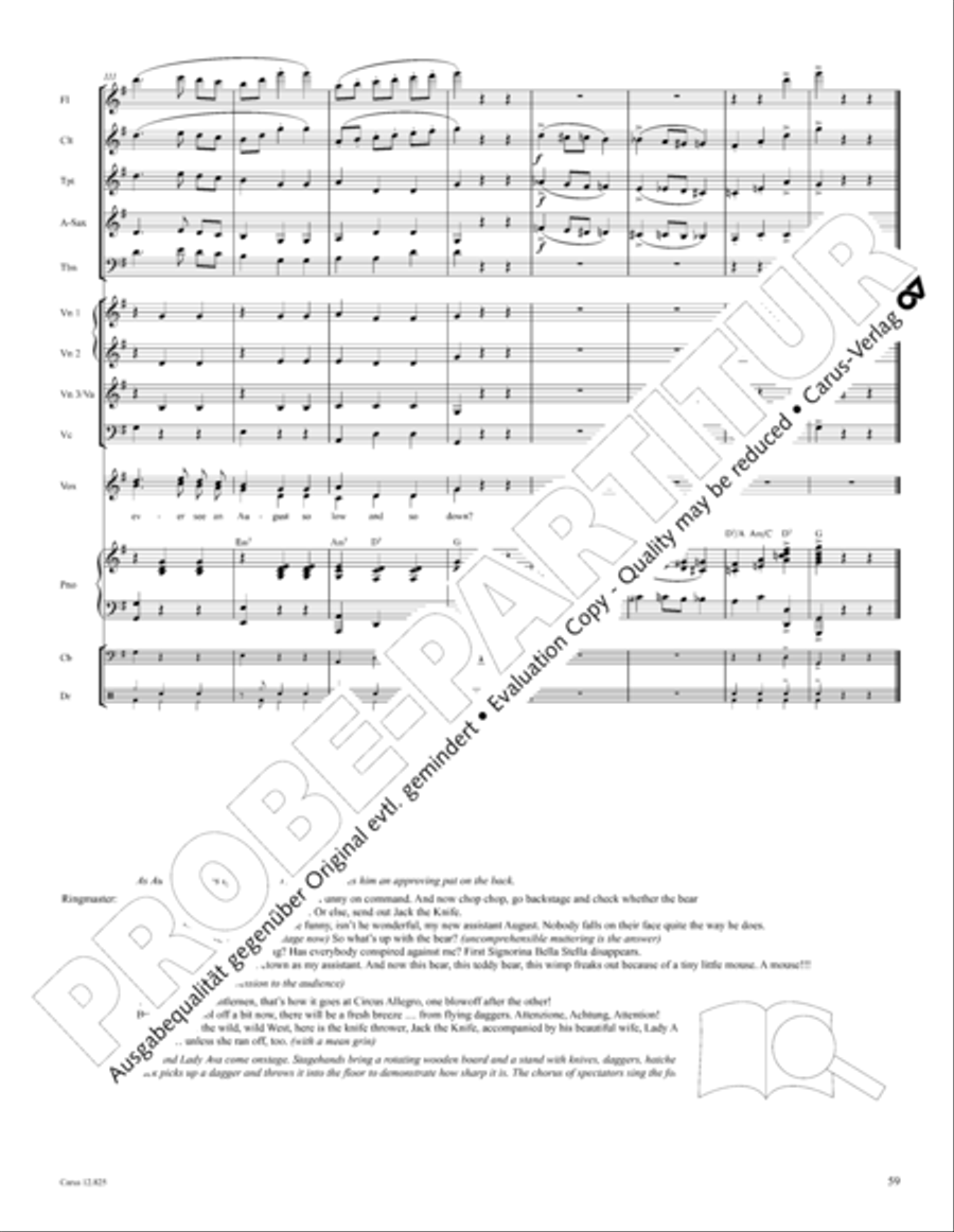 Circus Allegro Circus Allegro Choir scores gallery preview page 60
