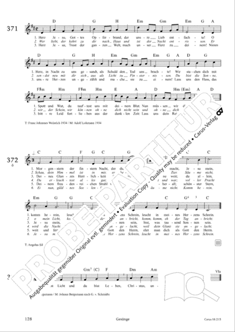 Gitarrenbuch zum Gotteslob Guitar scores gallery preview page 122