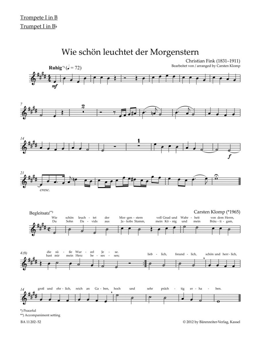 organ plus brass, Volume II: Five Chorale Preludes of the Romantic Period Organ scores gallery preview page 1