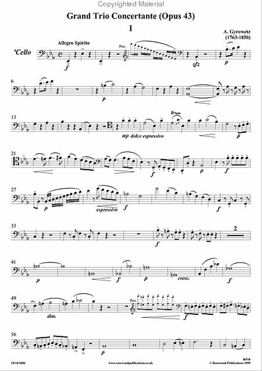 Trio, Op. 43 Clarinet scores gallery preview page 4