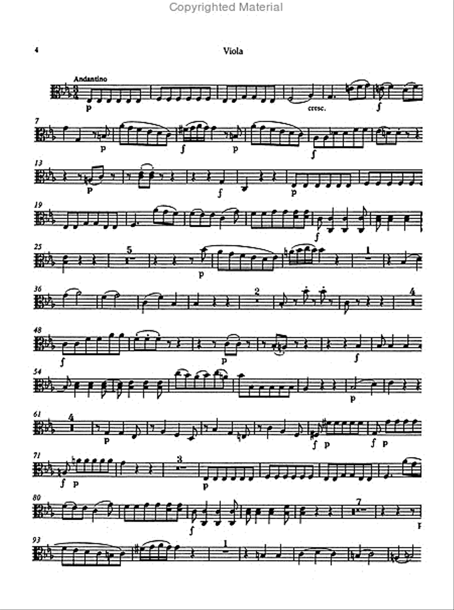 Concerto for Piano and Orchestra, No. 9 E flat major, KV 271 'Jeunehomme' Orchestra scores gallery preview page 3