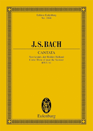 Book cover for Cantata No. 61, "Adventus Christi"