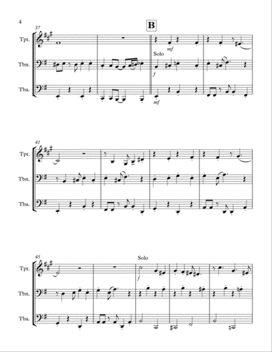 Puttin' On The Ritz Puttin' On The Ritz Brass Ensemble scores gallery preview page 4