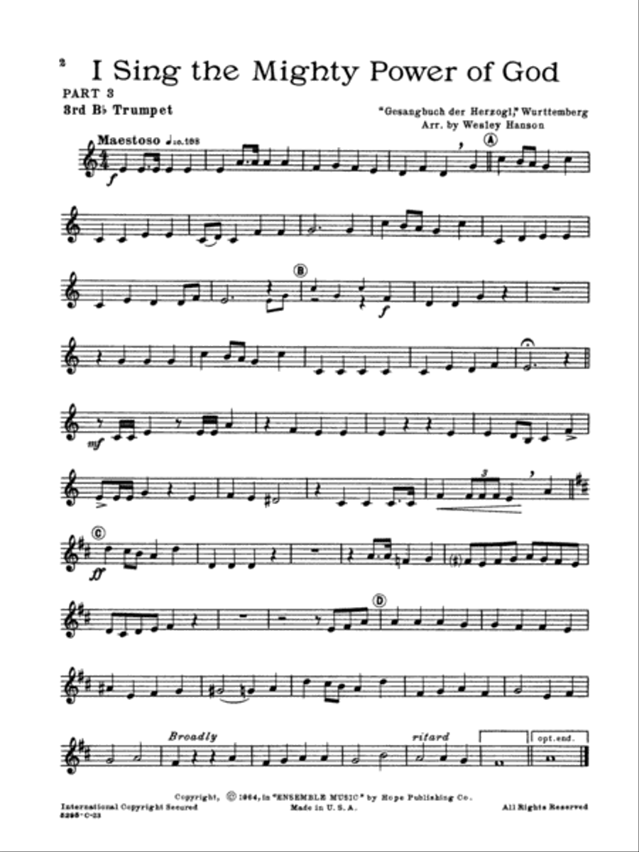 Ensemble Music for Church and School Trumpet scores gallery preview page 2
