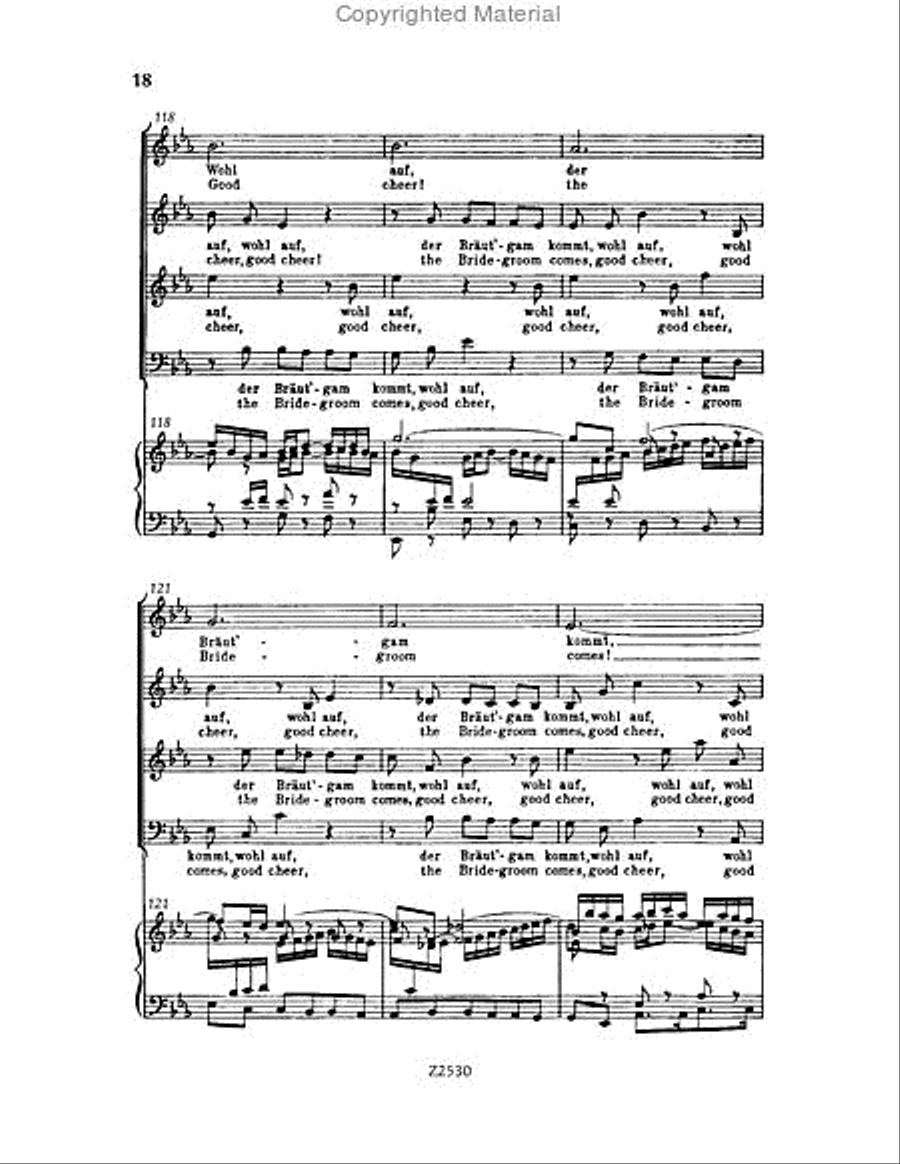 Wachet auf, ruft uns die Stimme, BWV 140 Choir scores gallery preview page 18