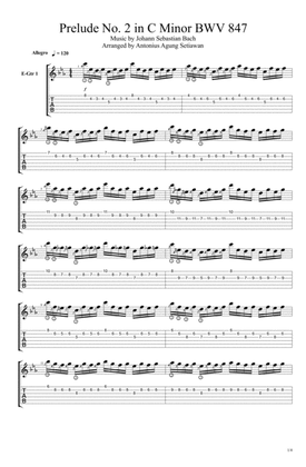 Prelude No. 2 in C Minor BWV 847 (Quartet Concert Band)