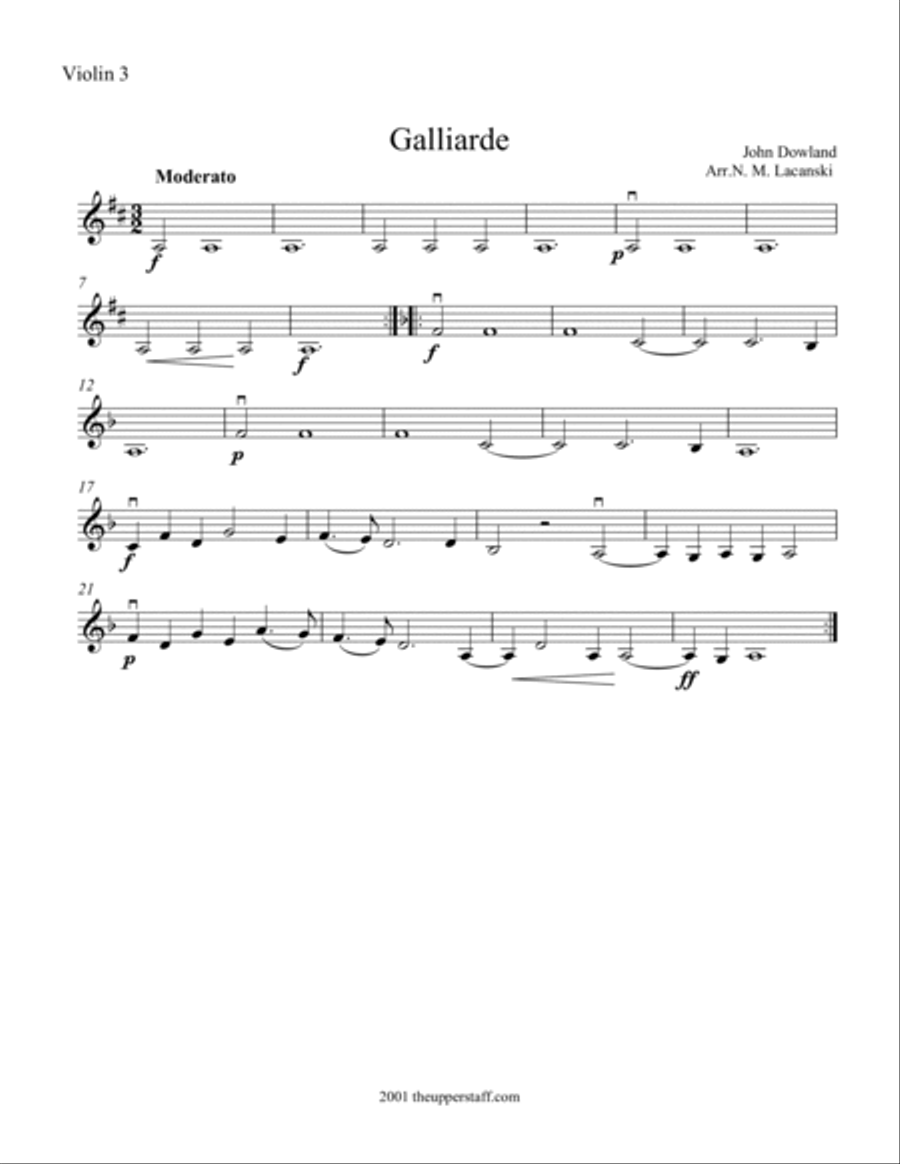 Galliarde Galliarde String Orchestra scores gallery preview page 4
