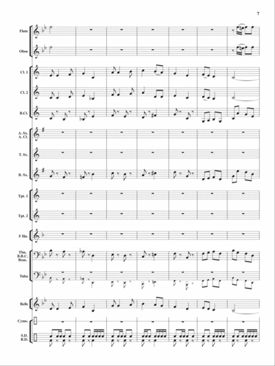 Heroes On Parade Concert Band scores gallery preview page 6