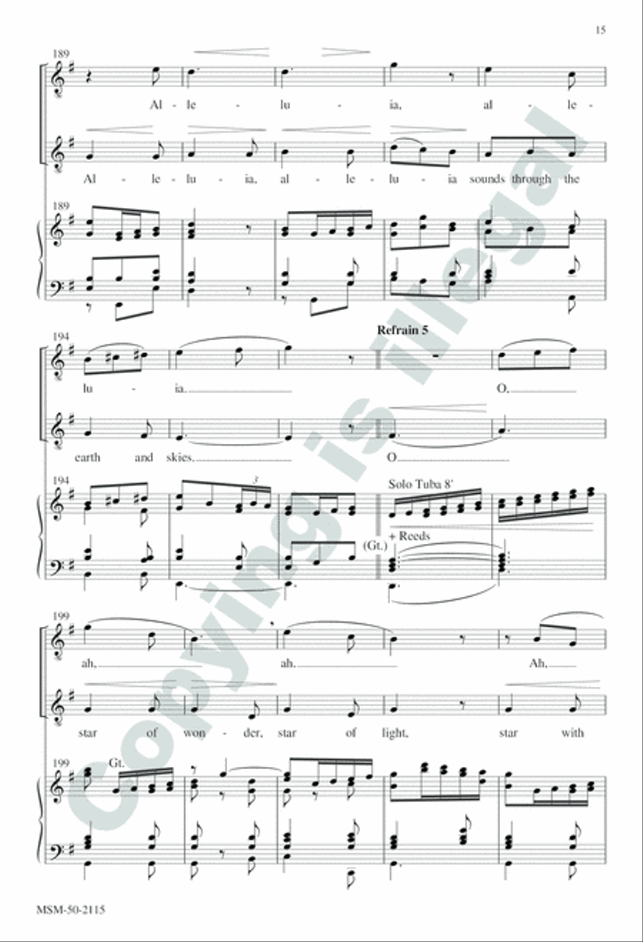 We Three Kings 4-Part scores gallery preview page 15
