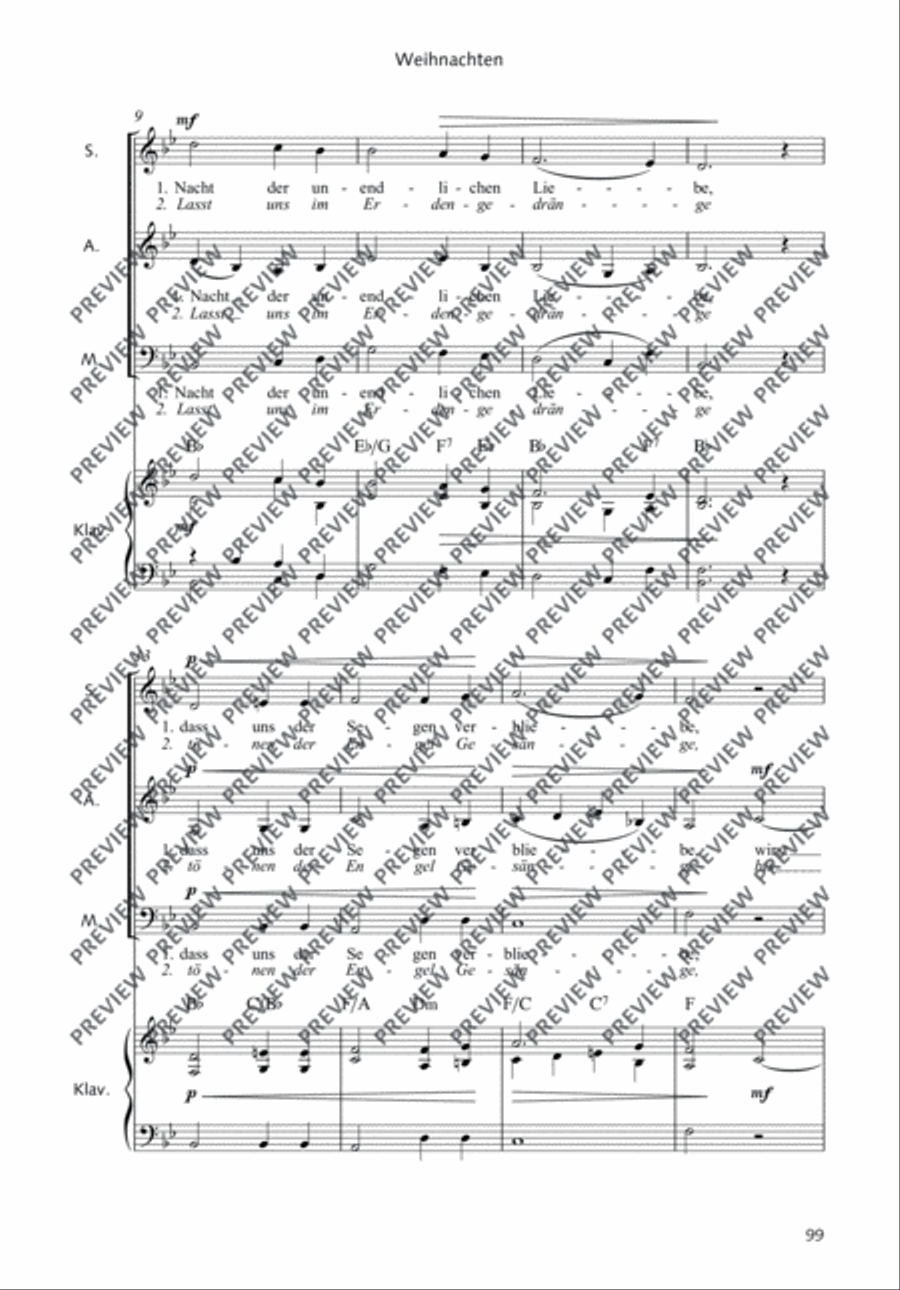 Heilige Nacht 3-Part scores gallery preview page 3