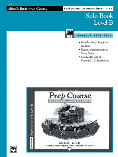 Alfred's Basic Piano Prep Course - General MIDI Disk For Solo Book Level B