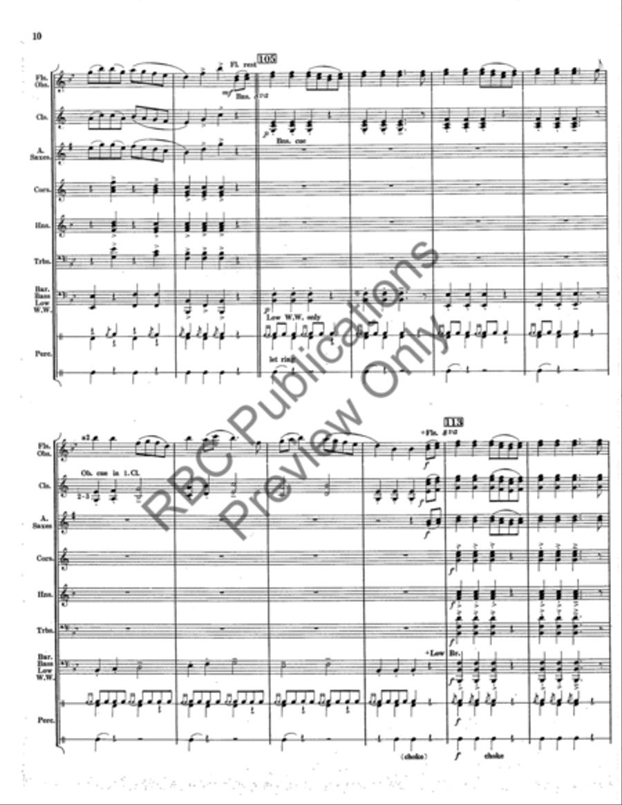 March From Early America (Score) Concert Band scores gallery preview page 11