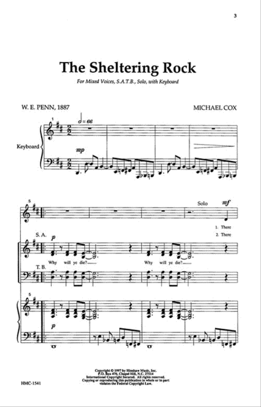 The Sheltering Rock The Sheltering Rock 4-Part scores gallery preview page 2