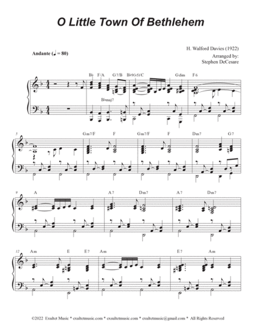 O Little Town Of Bethlehem (Duet for Violin and Cello) image number null