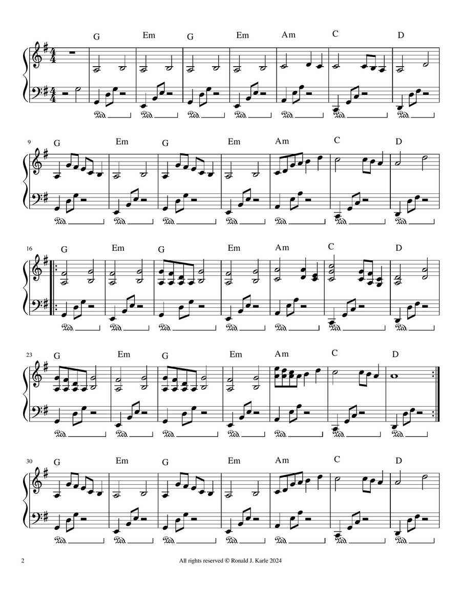 Meditation Nine Piano Method scores gallery preview page 2
