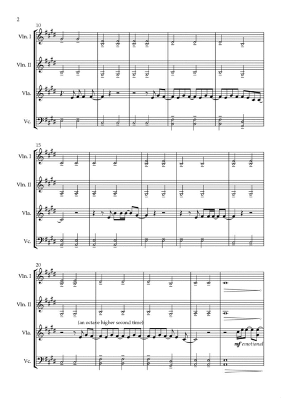 Falling String Quartet scores gallery preview page 2