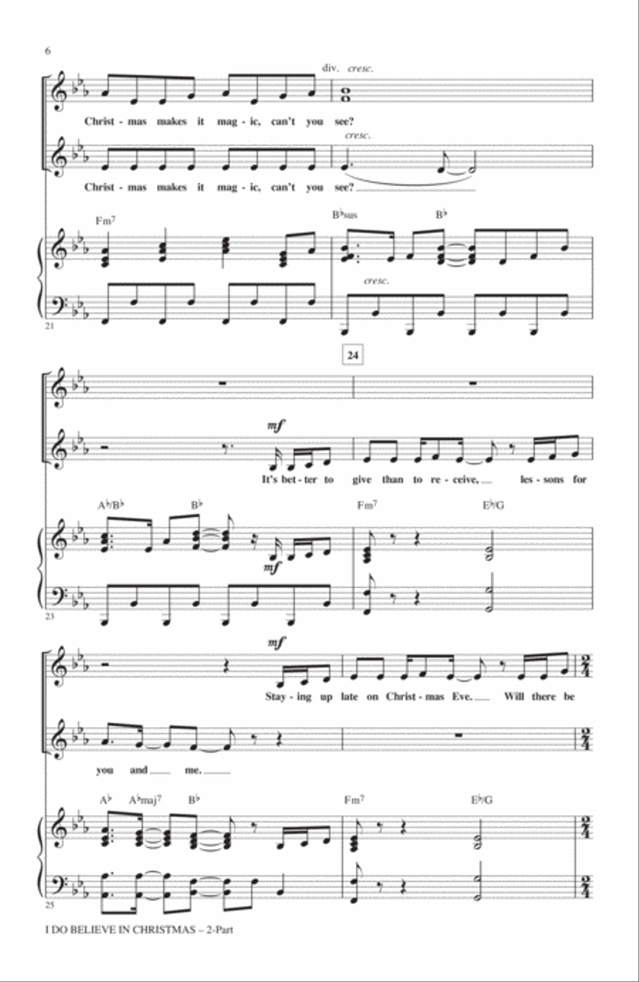 I Do Believe In Christmas 2-Part scores gallery preview page 4