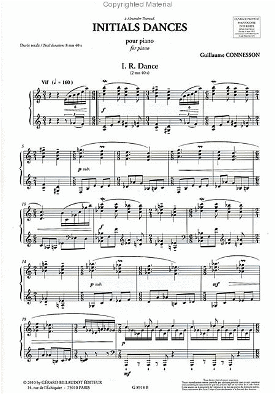 Initials Dances Piano Solo - Sheet Music page 2