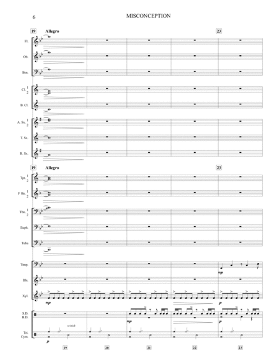 Misconception Concert Band scores gallery preview page 6