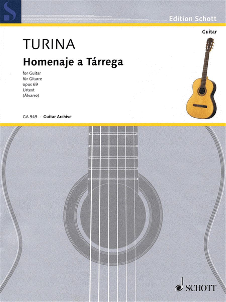 Homenaje a Tarrega Op. 69 Acoustic Guitar scores gallery preview page 1