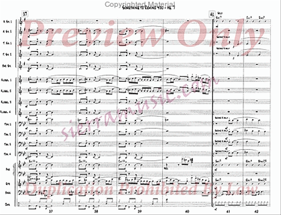 Something To Remind You Something To Remind You Big Band scores gallery preview page 8
