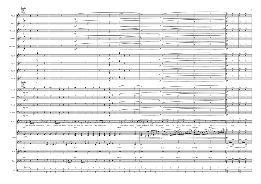 And I Am Telling You I'm Not Going Jazz Ensemble scores gallery preview page 3