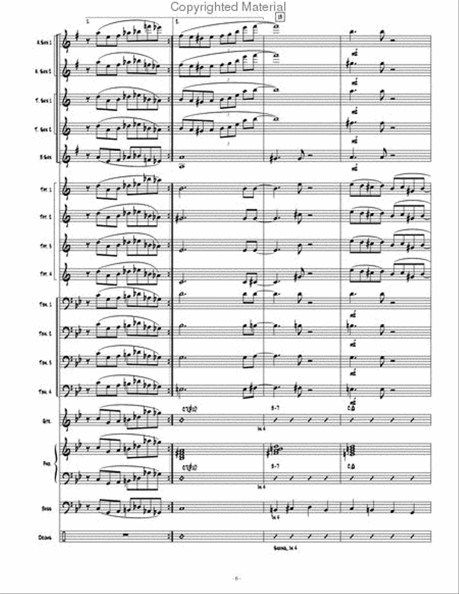 Contemporary Convergence Jazz Ensemble scores gallery preview page 7