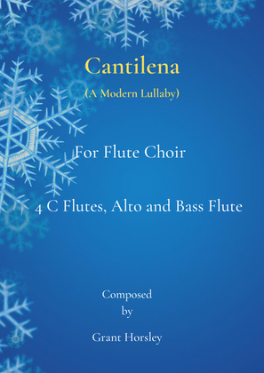 Book cover for "Cantilena" A Modern Lullaby For Flute Choir