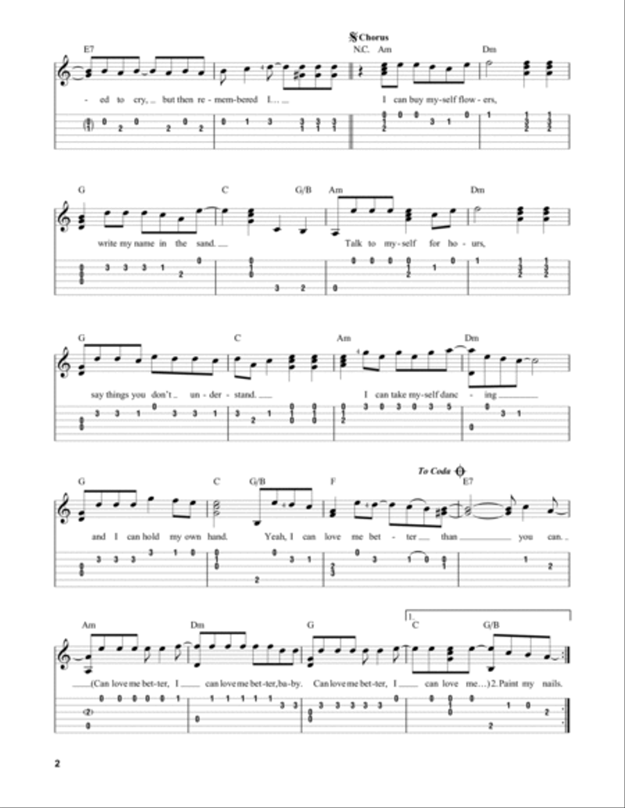 Flowers Acoustic Guitar scores gallery preview page 2