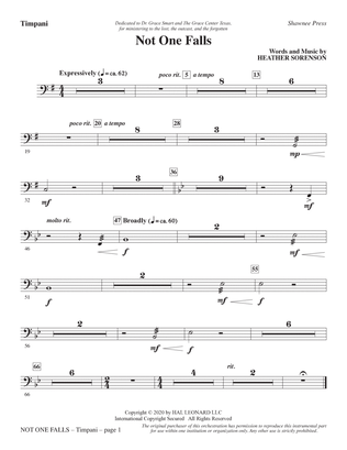 Not One Falls - Timpani